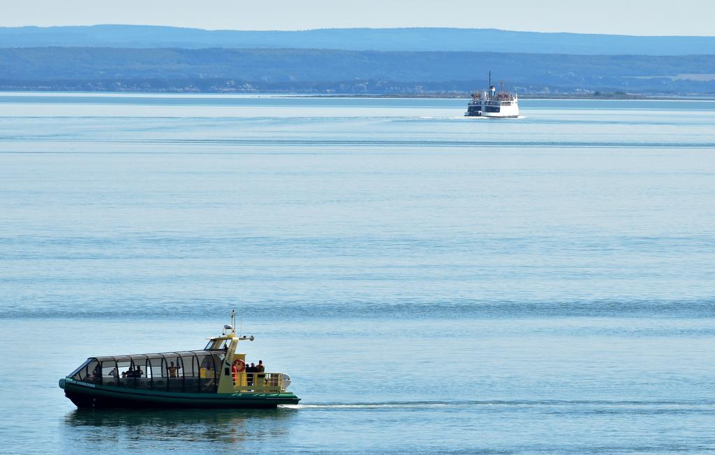 Motel Et Chalets Bo-Fleuve Evangeline Saint-Siméon Exteriör bild